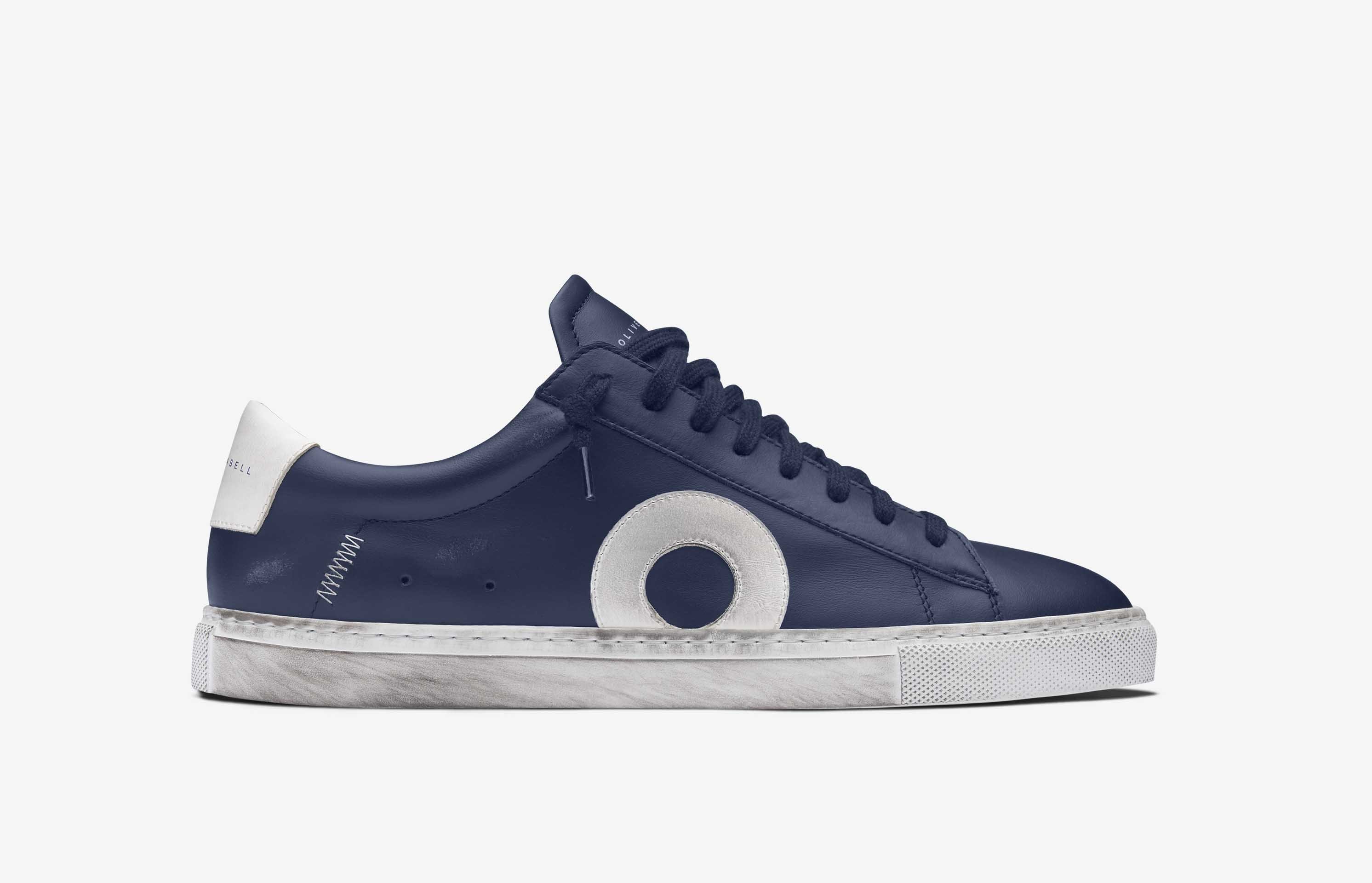 Oliver Cabell Low 1 Mens Trainers Blue UK-734159